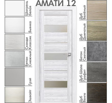 Межкомнатная дверь «АМАТИ» 12 (Матовое стекло)