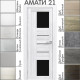 Межкомнатная дверь «АМАТИ» 21 (Чёрное стекло)