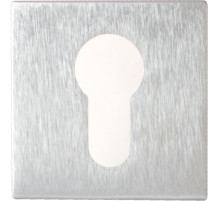 Накладка для евроцилиндра PVC матовый хром (Fadex)