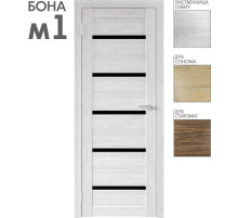 Межкомнатная дверь "БОНА" 01Мч (Цвета - Лиственница Сибиу; Дуб Сонома; Дуб Стирлинг)
