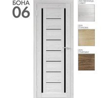 Межкомнатная дверь "БОНА" 06ч (Цвета - Лиственница Сибиу; Дуб Сонома; Дуб Стирлинг)
