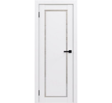 Межкомнатная дверь «ФЛЭШ ЭКО КЛАССИК» 01 Парящая филёнка / Матовое стекло (Цвет — Белый)