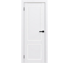 Межкомнатная дверь «ФЛЭШ ЭКО КЛАССИК» 02 Парящая филёнка / Белое стекло (Цвет — Белый)