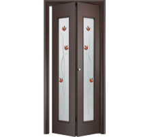 Складная дверь книга С17 тюльпан